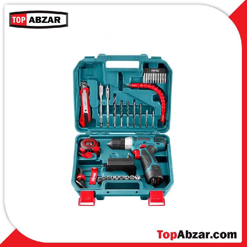 ⭐️ کیت 35 پارچه دریل شارژی رونیکس مدل RS-8013