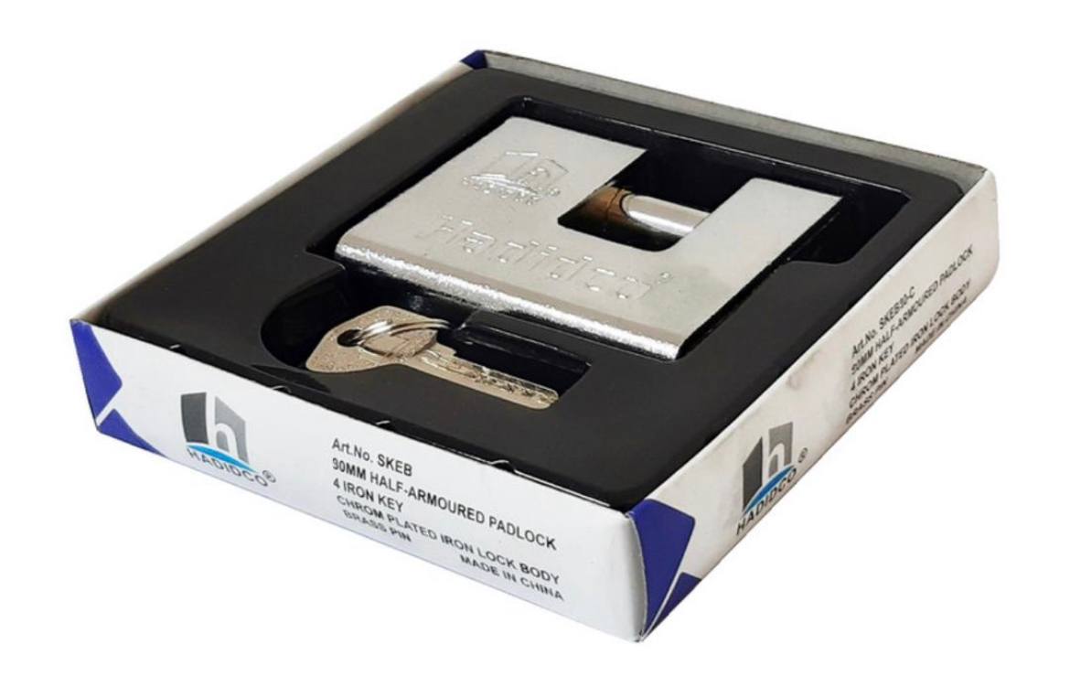 قفل کتابی روکشدار حدید