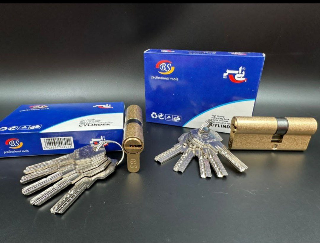  سیلندر 7 برنجییی  بی اس پنج کلید ویژه بلند 🟡 دارای پیم فولادی ضد دریل کارتن 120 عددی آدرس : تهران--