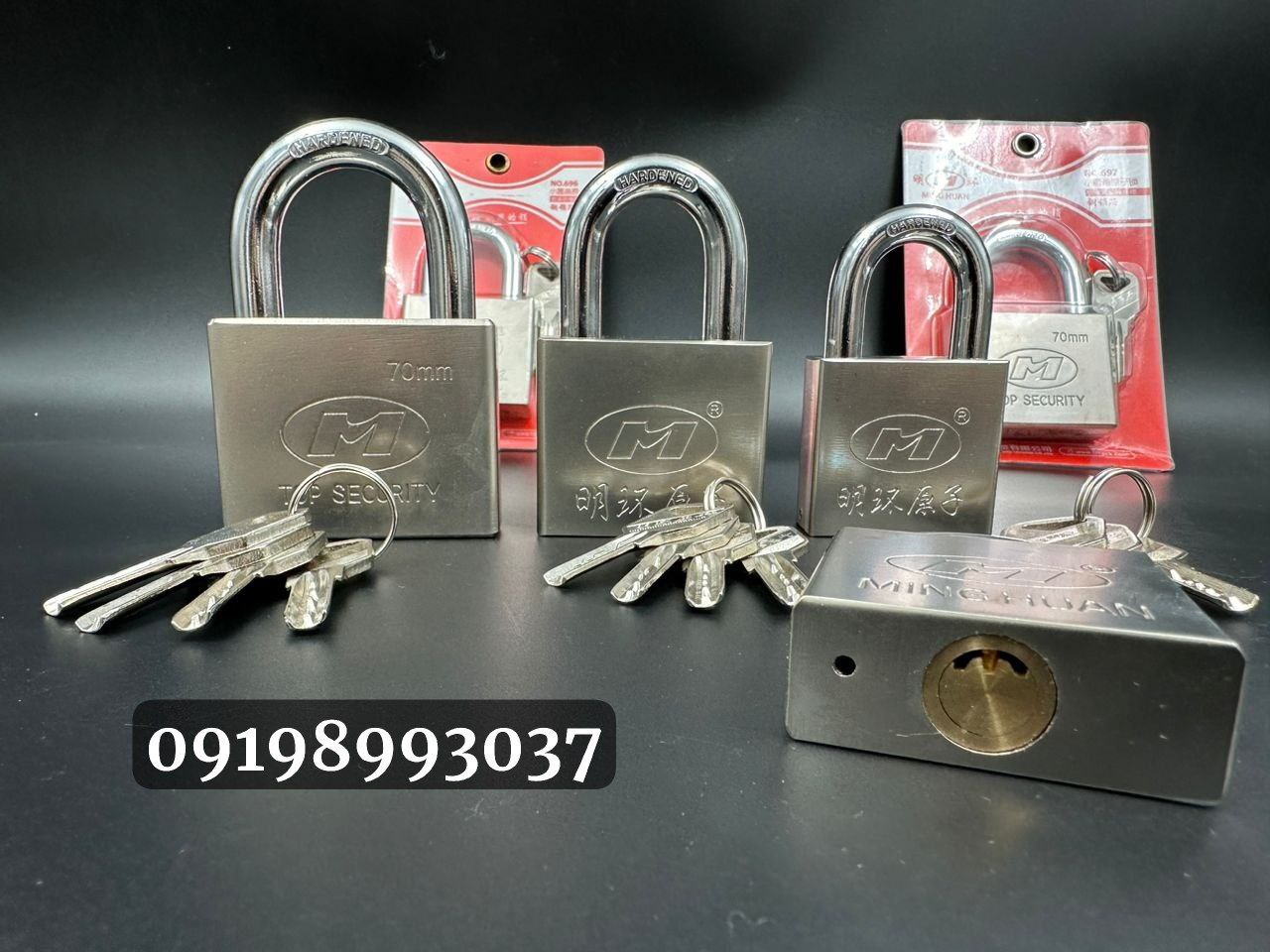 قفل آویز فولادی کلید ناودانی M 