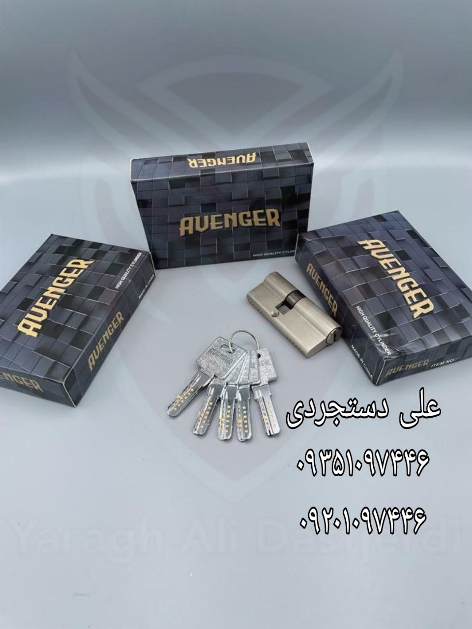 سیلندر ۷ کلید کامپیوتری تمام برنج اونجر AVENGER کارتن ۷۲ عدد