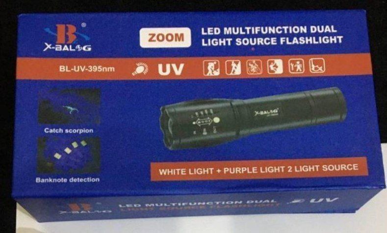 چراغ شارژی با لامپ UV 