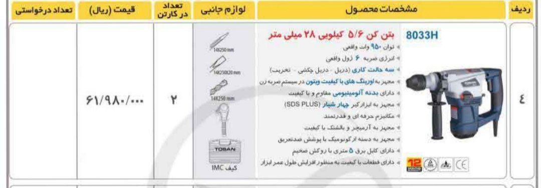 بتن کن ۸۰۳۳توسن