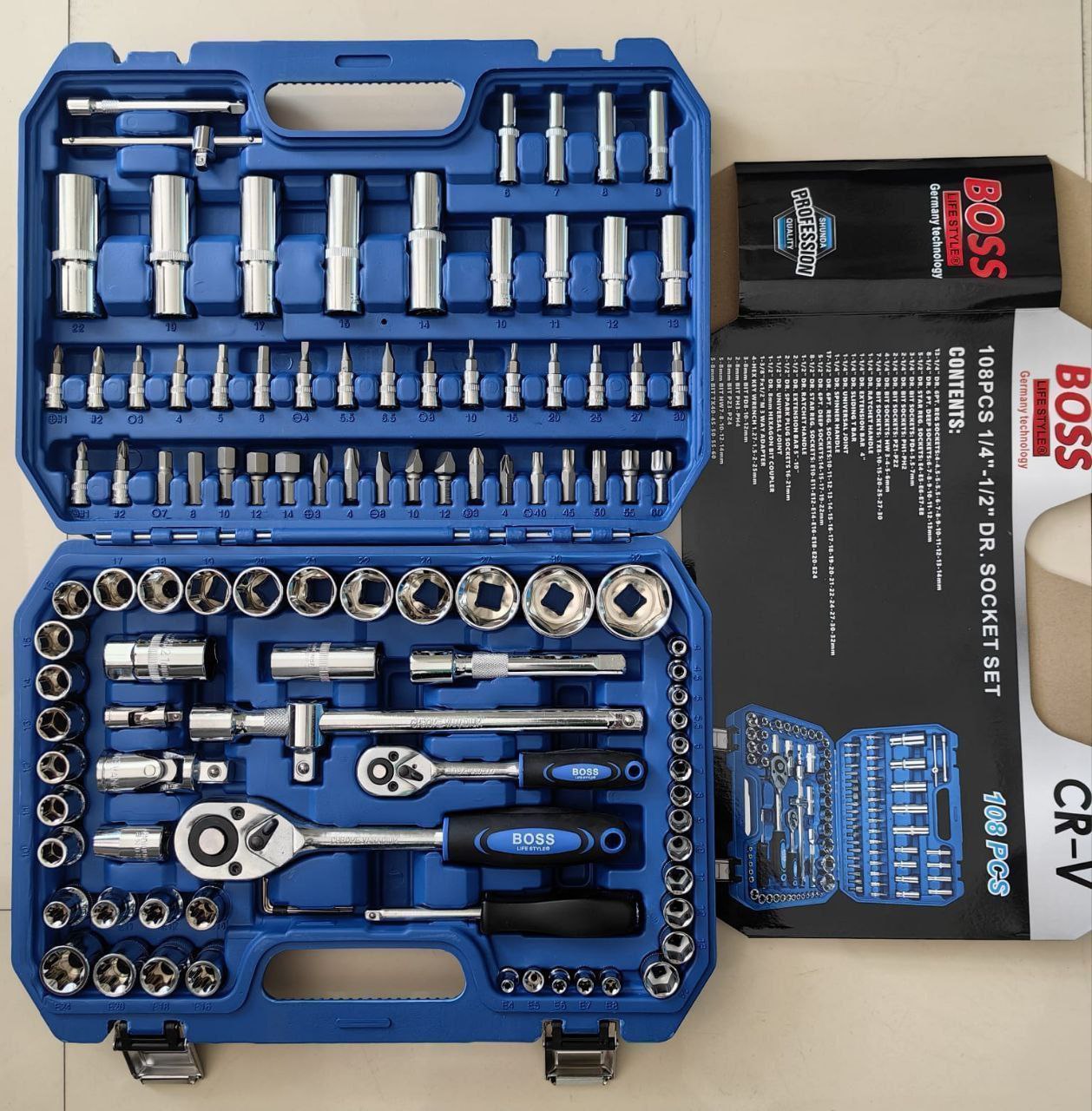 جعبه بکس ۱۰۸ پارچه باس 