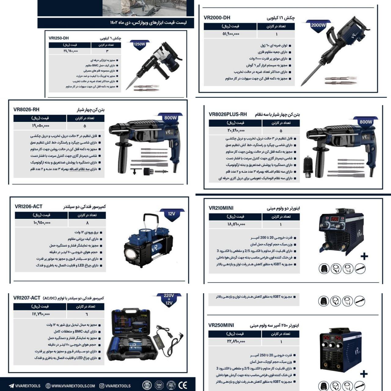 چکش تخریب ۸۱۰ ویوارکس 