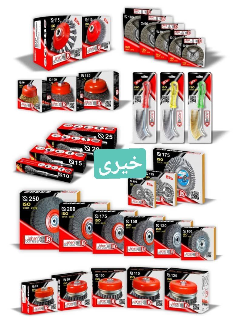 انواع فرچه های سیمی جهان برس 