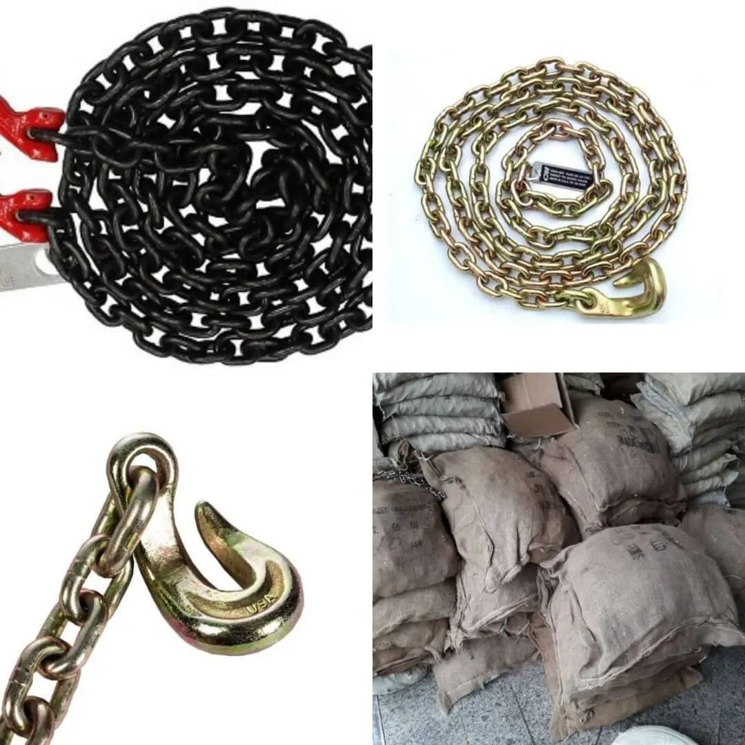 تهیه و توزیع انواع زنجیرهاي قلاب کج
