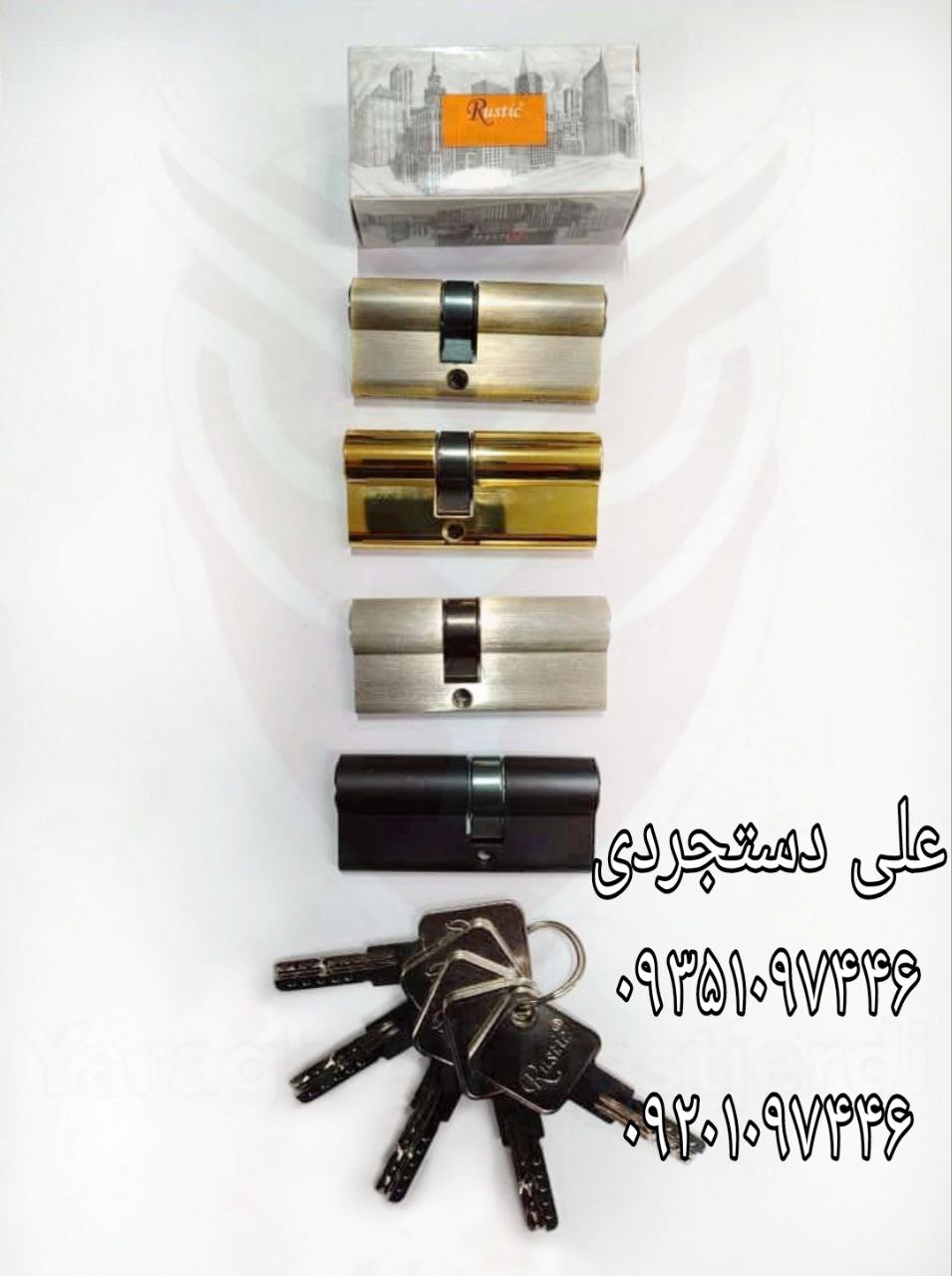 سیلندر ۷ کلید کامپیوتری روستیک Rustic کارتن ۱۲۰ عدد