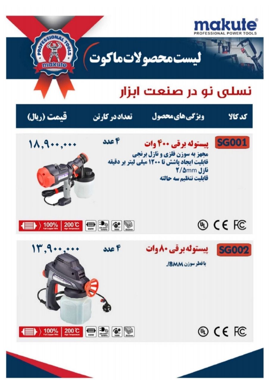  پیستوله های برقی حرفه ای Makute (ماکوت)