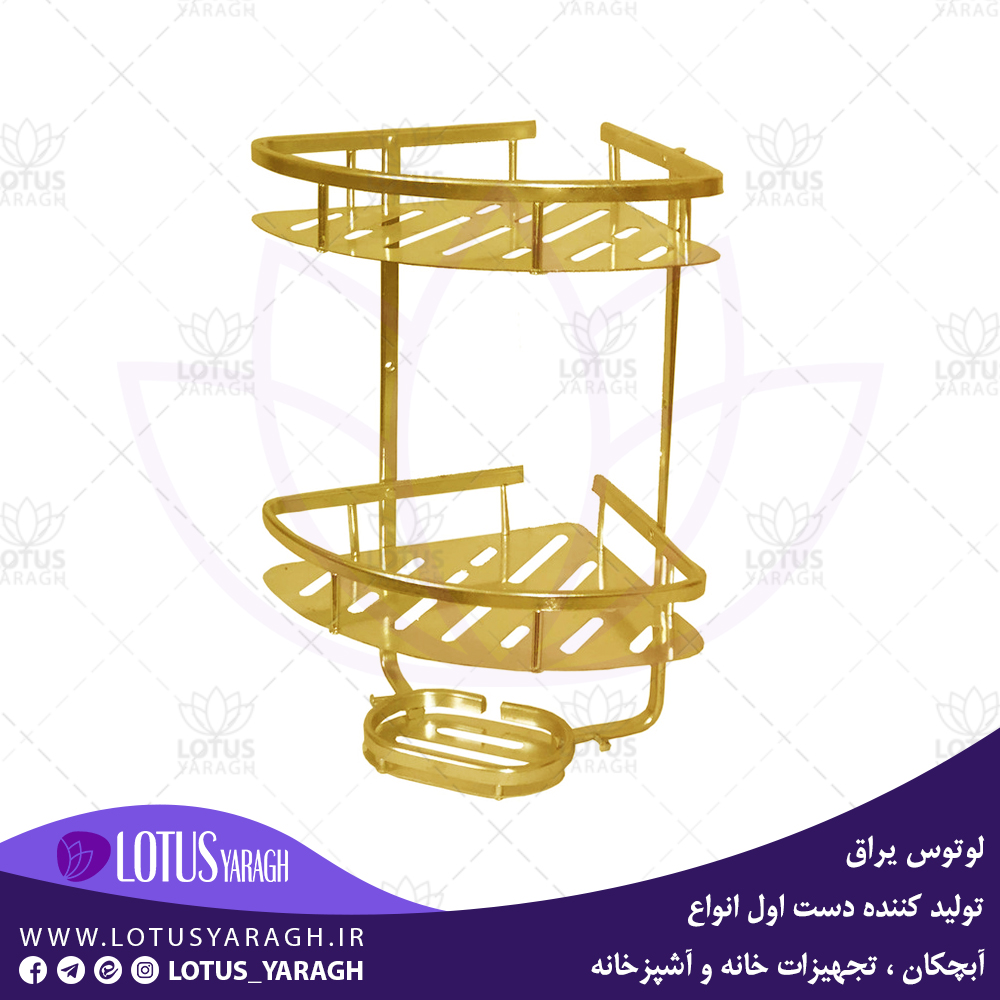 تولید قفسه حمام آلومینیومی ضد زنگ لوتوس