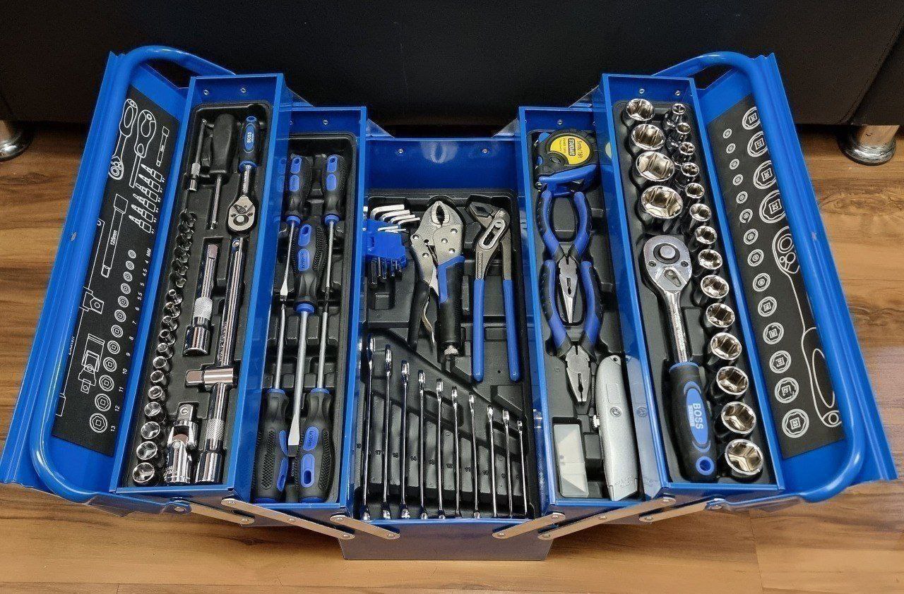  مجموعه جعبه بکس و ابزار ۸۵ عددی باس