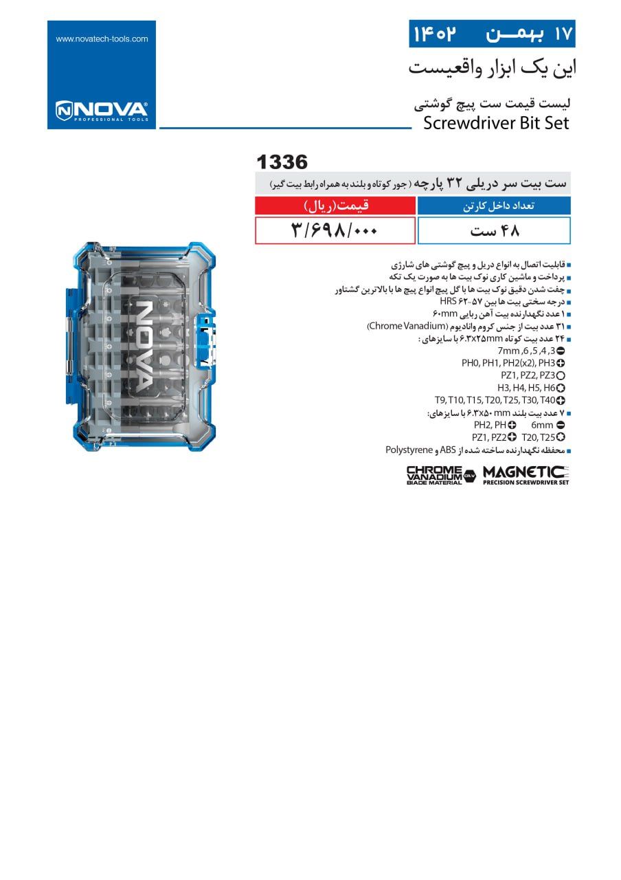 ست بیت سردریلی نووا 