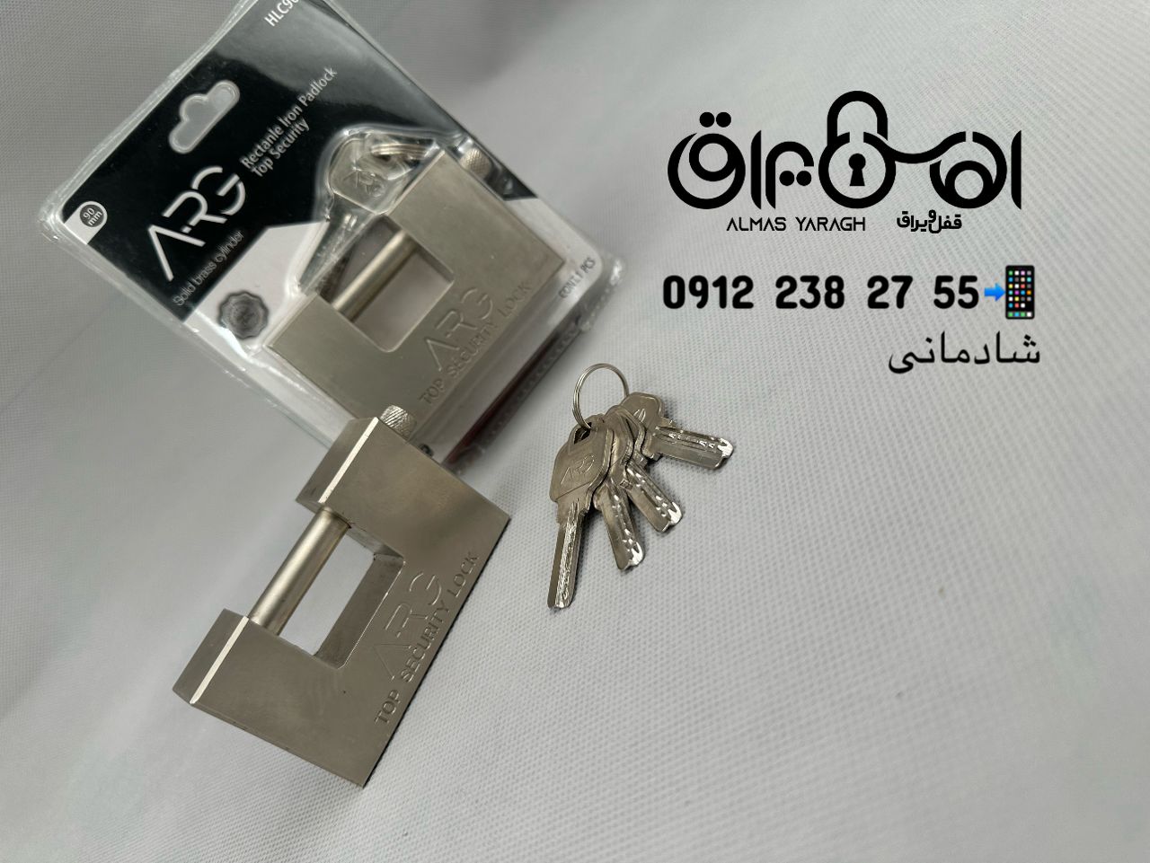  ⭐️قفل کتابی وکیوم سایز۹۰ ارگARG⭐️ مغزی برنج،کلیدمیله یکطرف،کیفیت عالی کارتن:۴۸عدد کانال واتس اپ: ht
