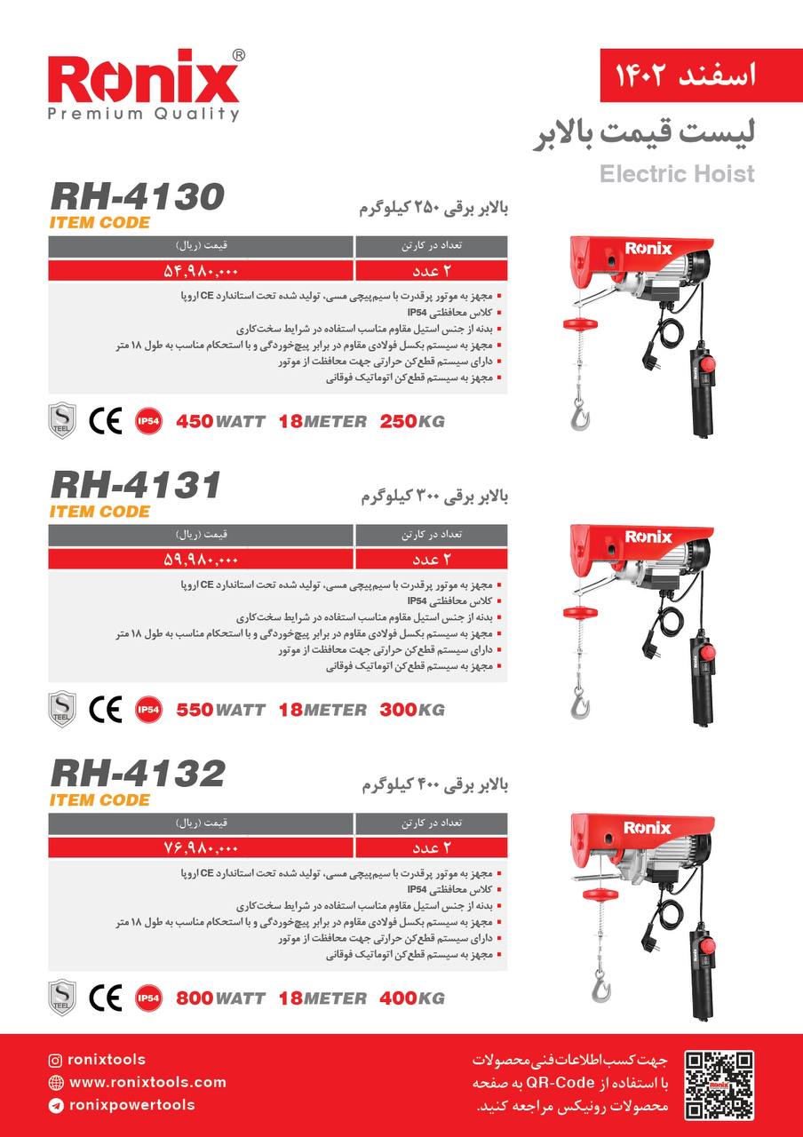 لیست قیمت اسفند ماه 1402