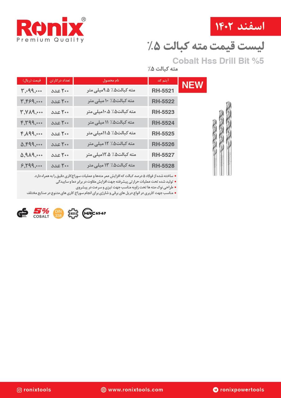 لیست قیمت اسفند ماه 1402
