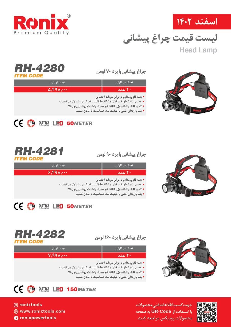 لیست قیمت اسفند ماه 1402