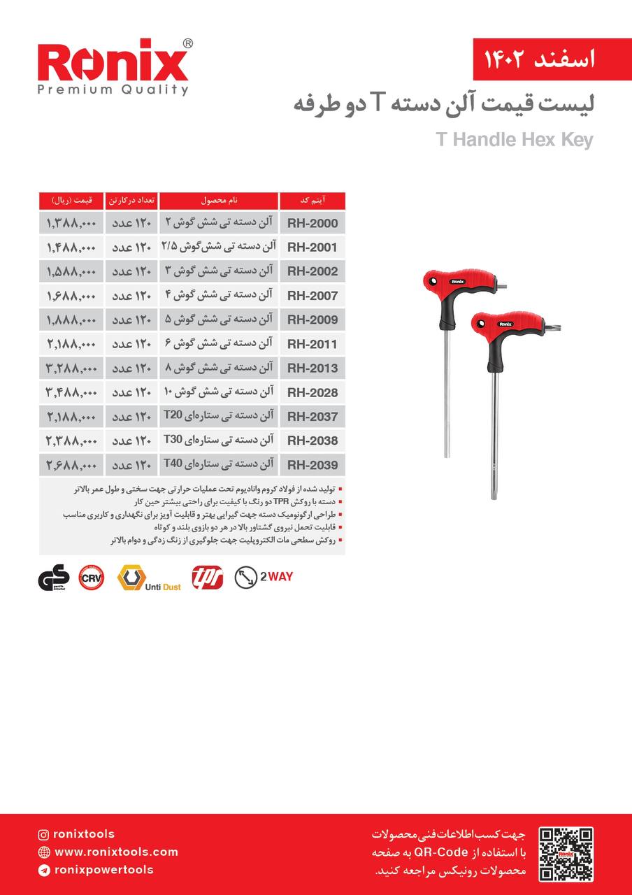 لیست قیمت اسفند ماه 1402