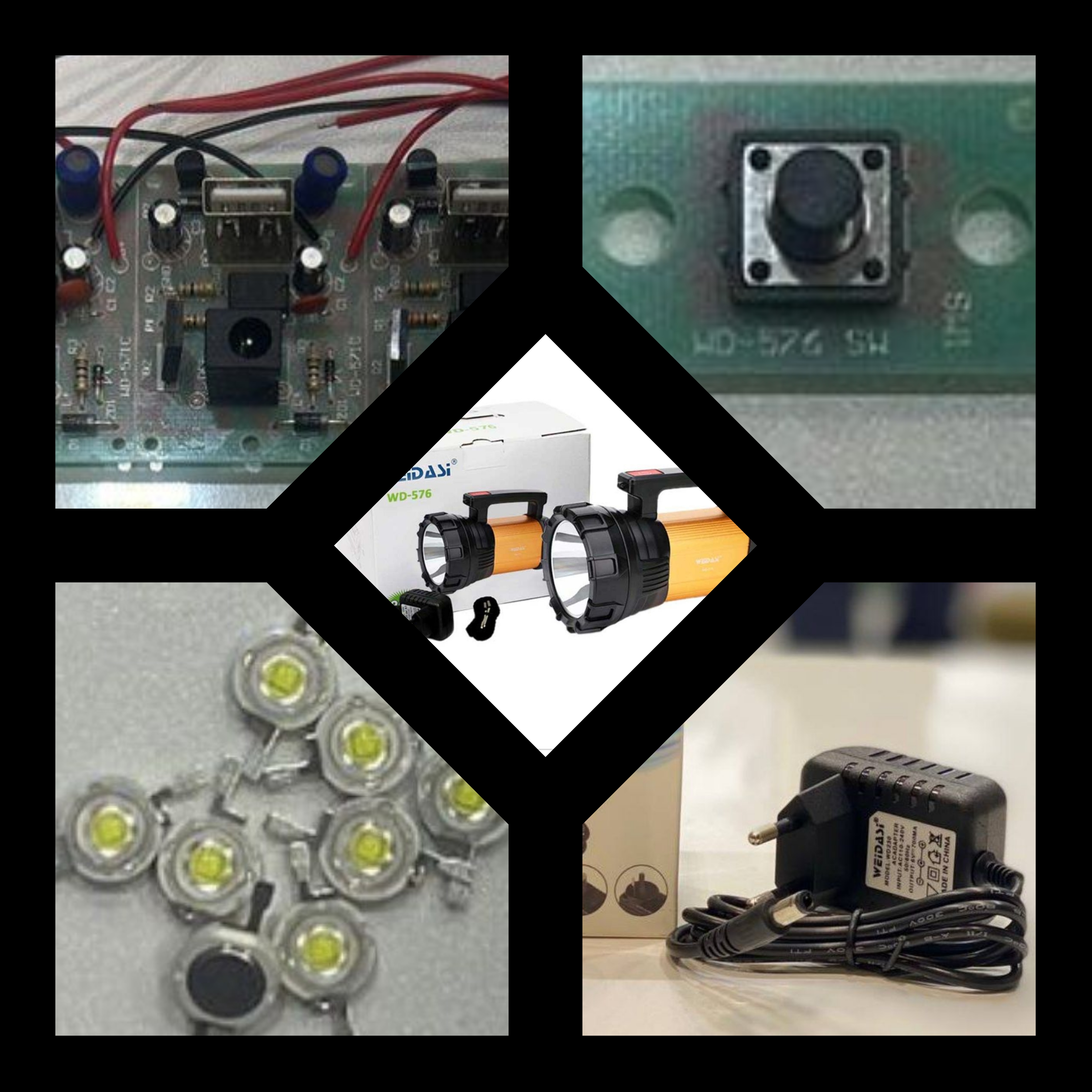 نورافکن ویداسی ۲۰ وات با وسایل جانبی