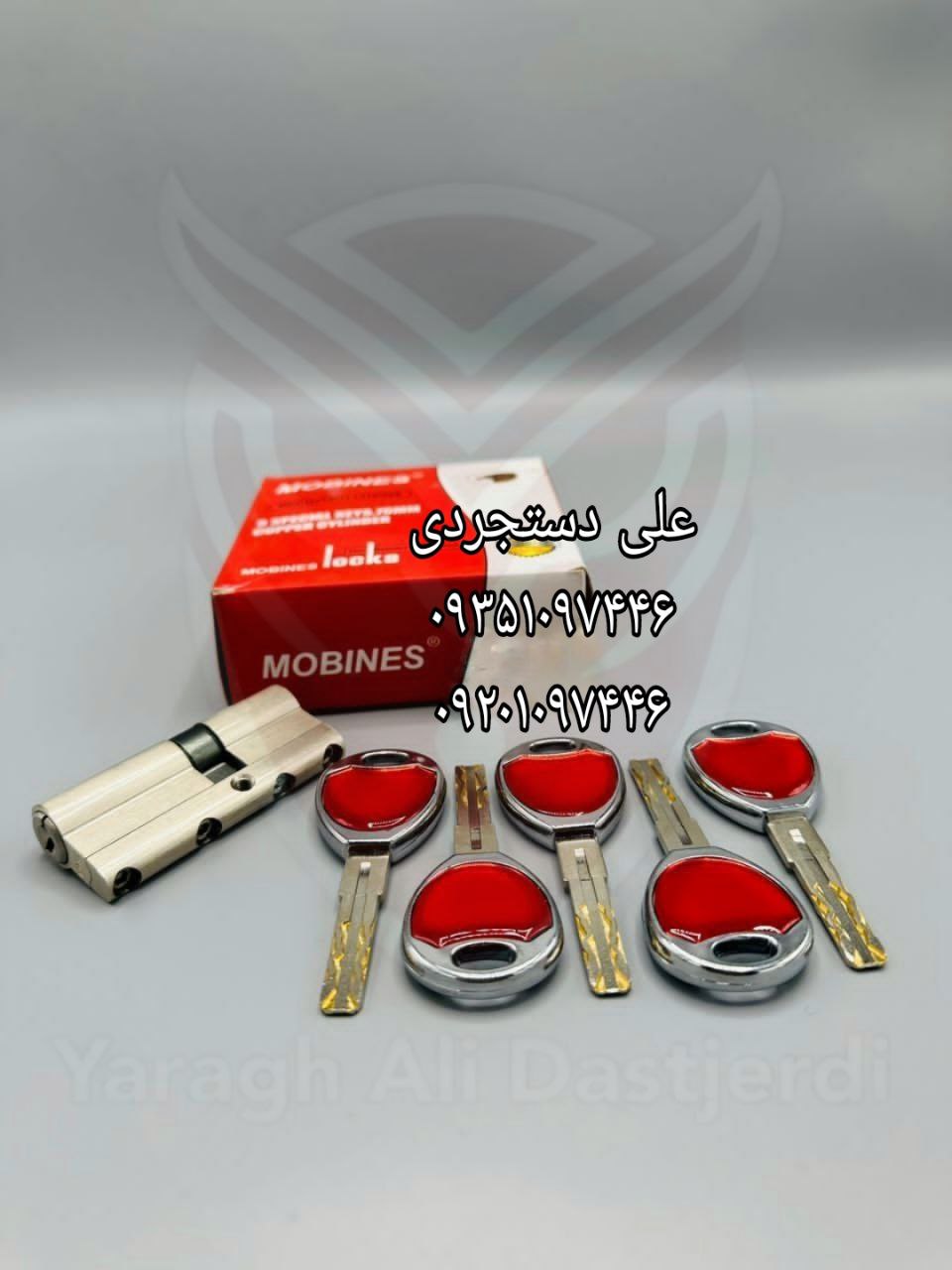 سیلندر ۷ کلید بنزی تمام برنج مبینس MOBINES کارتن ۱۲۰ عدد