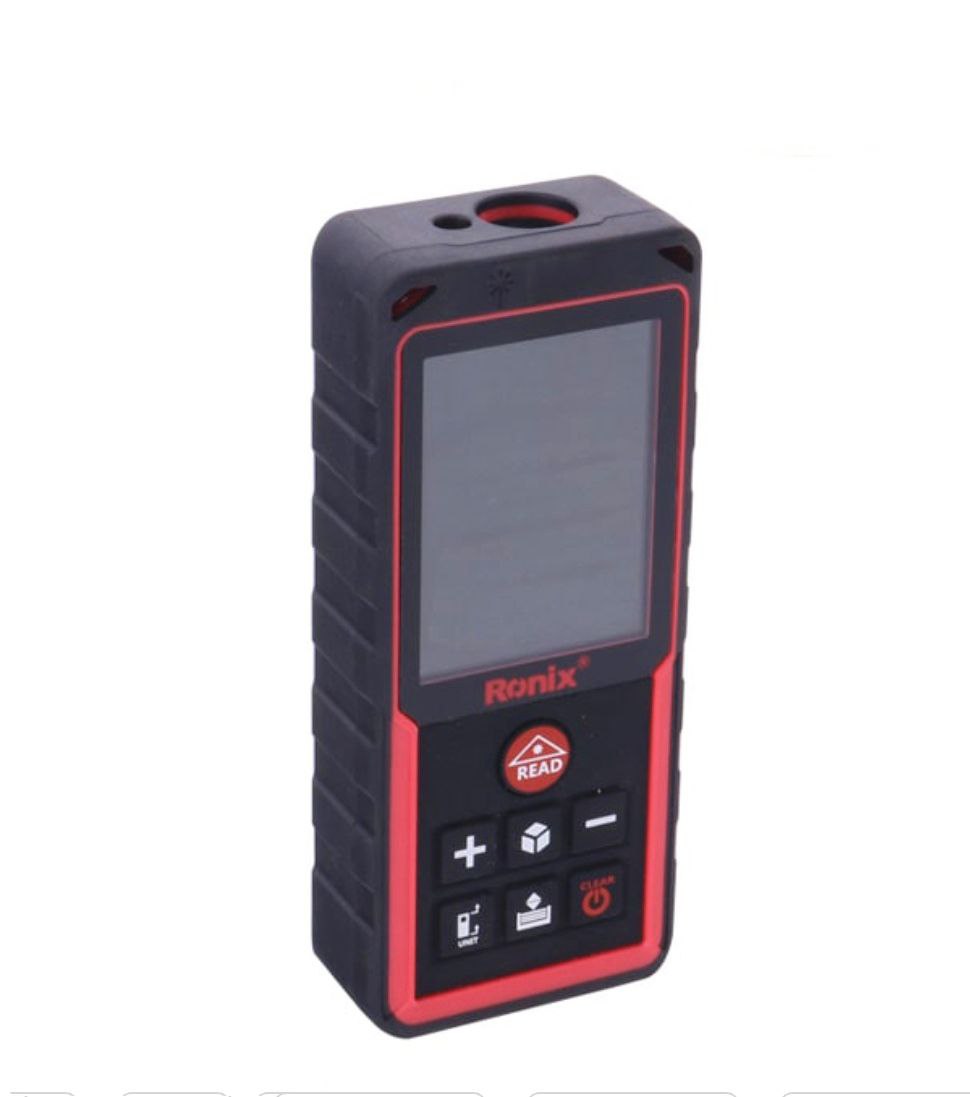 #متر لیزری برند Ronix ساخت چین دقت 2 میلی متر و زمان اندازه گیری کمتر از 0.25 ثانیه صفحه نمایش دیجیت