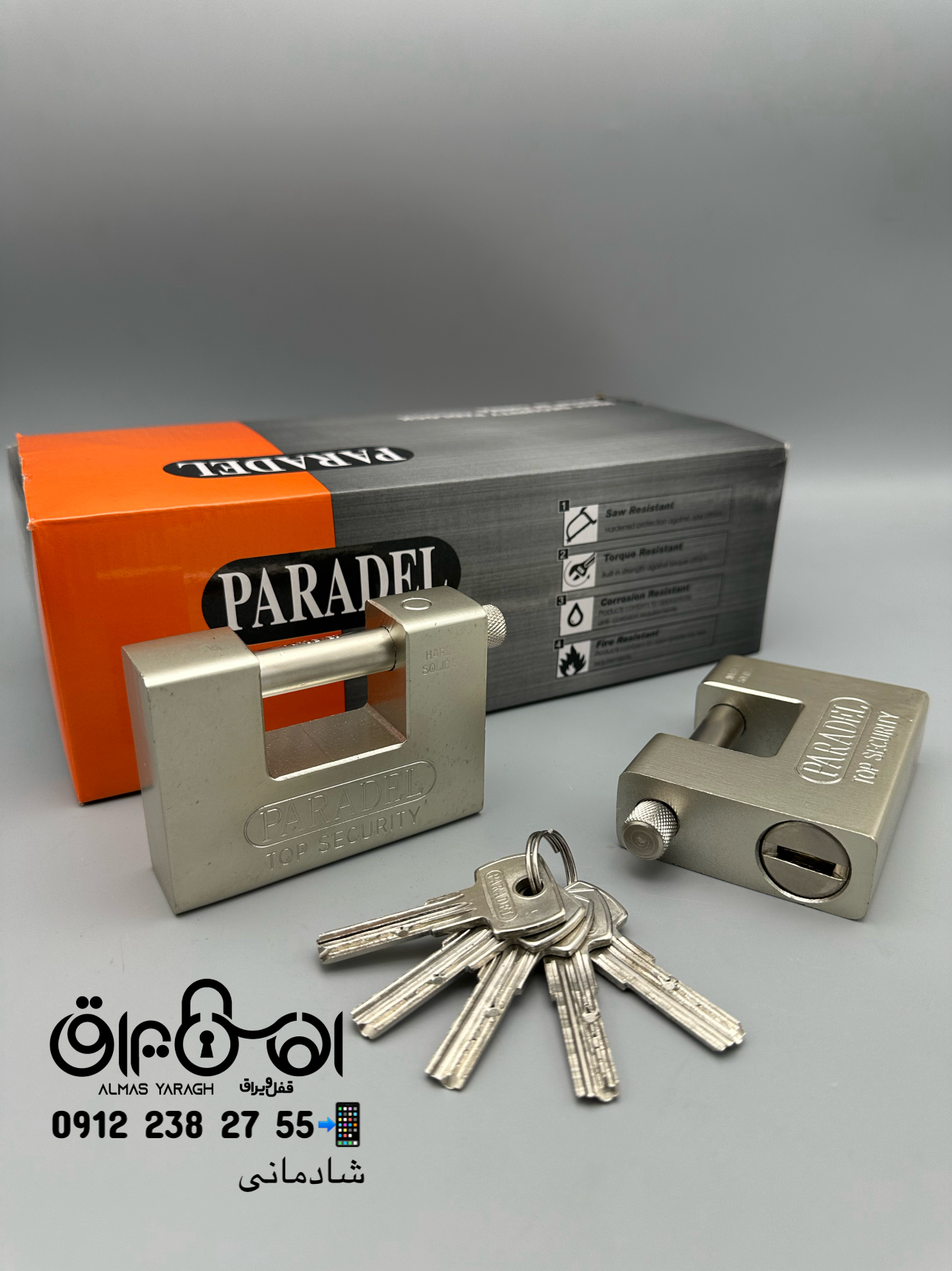  ⭐️قفل کتابی ۹۴فولادی PARADEL⭐️ کارتن:۲۴عدد کانال واتس اپ: https://chat.whatsapp.com/HdUWXqMLvJhIL0q