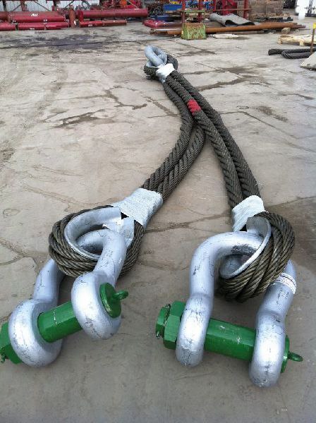 اسلینگ سیم بکسل Wire rope sling در واقع سیم بکسلی است که به متراژ مورد نیاز برش خورده و در دو طرف دا