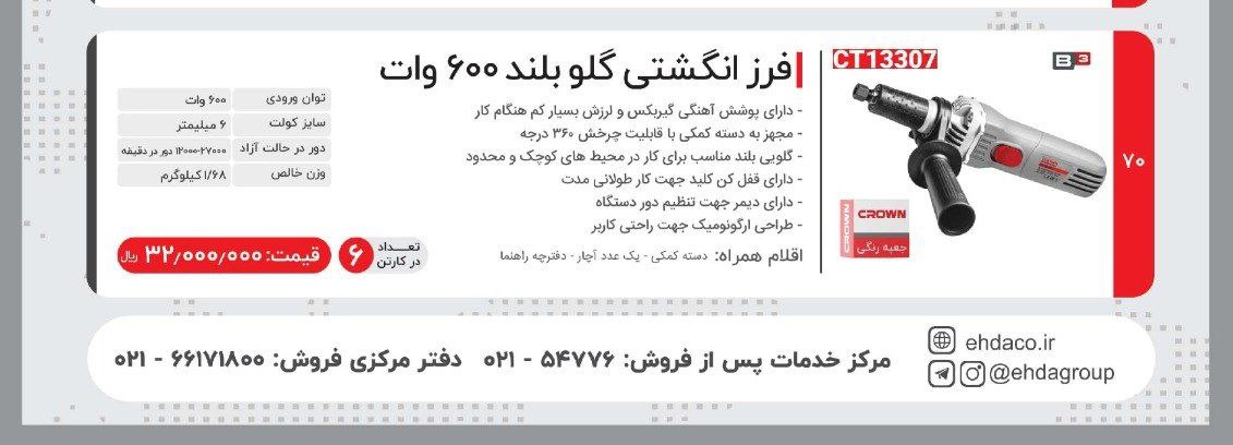 فرزانگشتی گلو بلند   کرون
