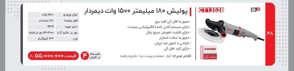 پولیش ۱۵۰۰ وات کرون 