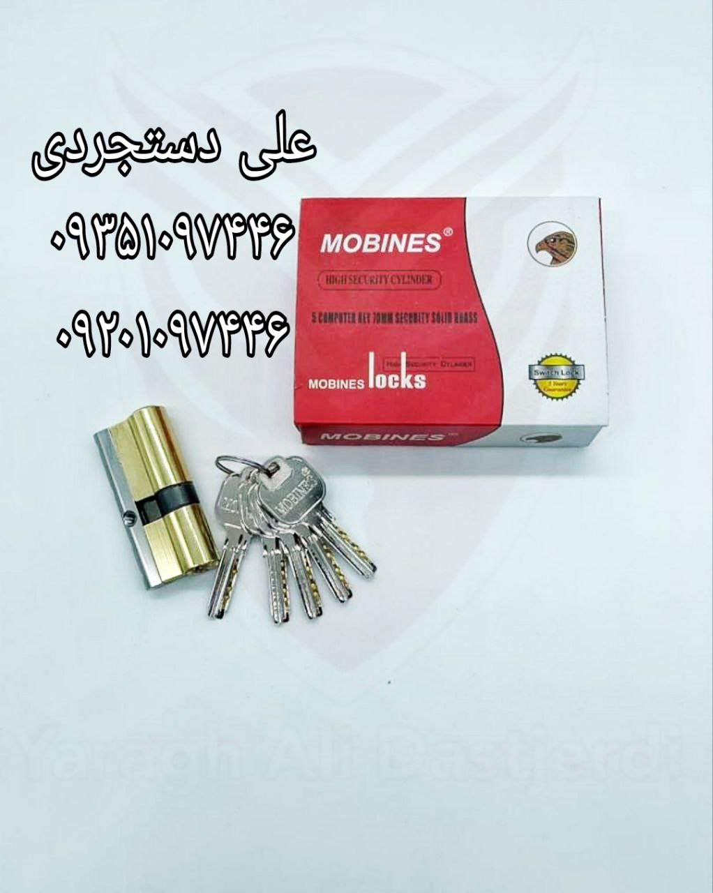 سیلندر آلنی کلید کامپیوتری تمام برنج مبینس MOBINES کارتن ۱۲۰ عدد