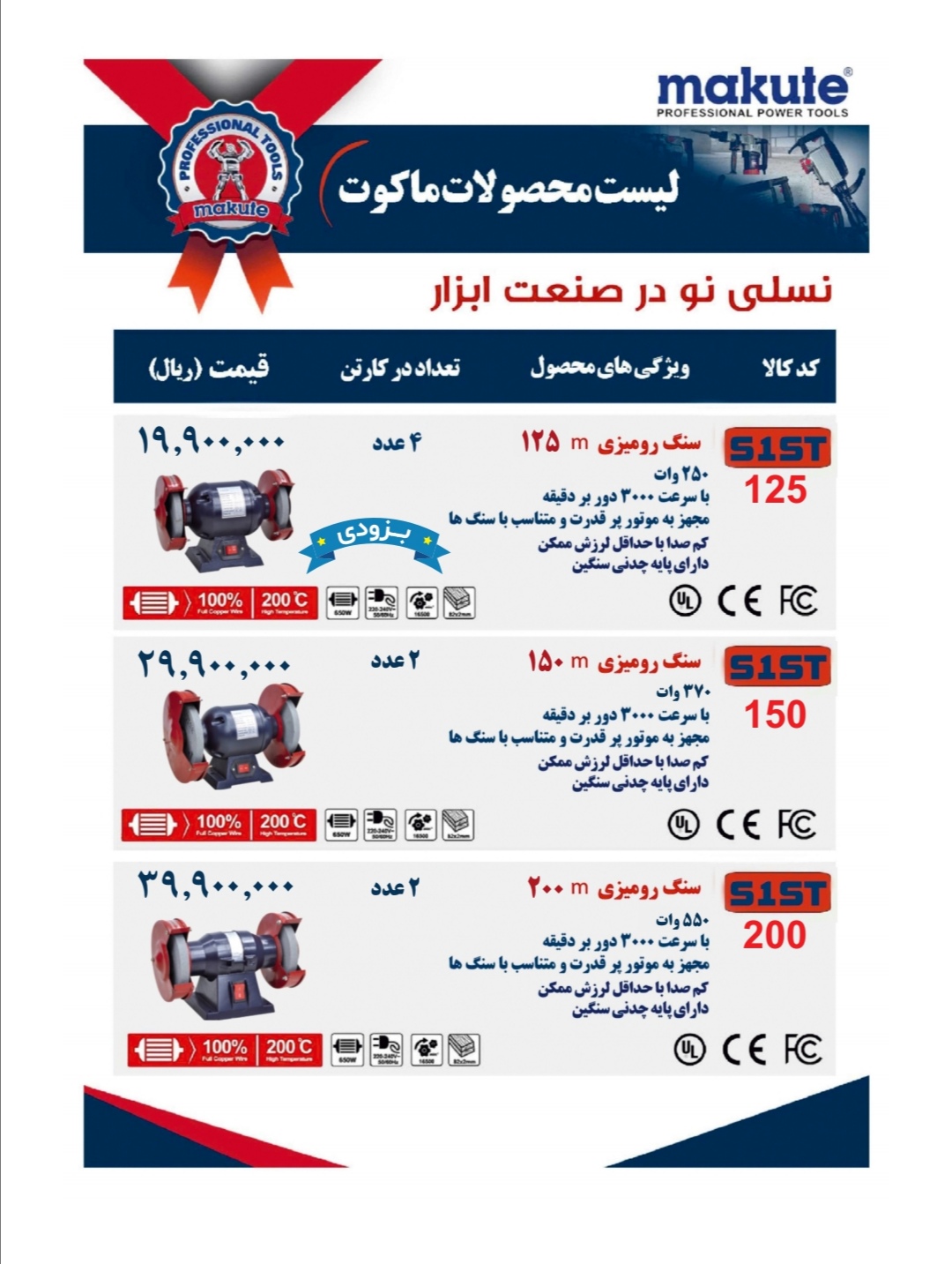 توزیع چرخ سنباده درجه یک ماکوت