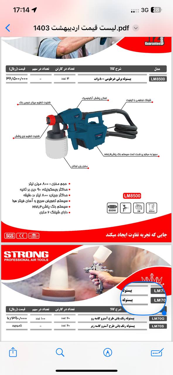 پیستوله خرطومی استرانگ