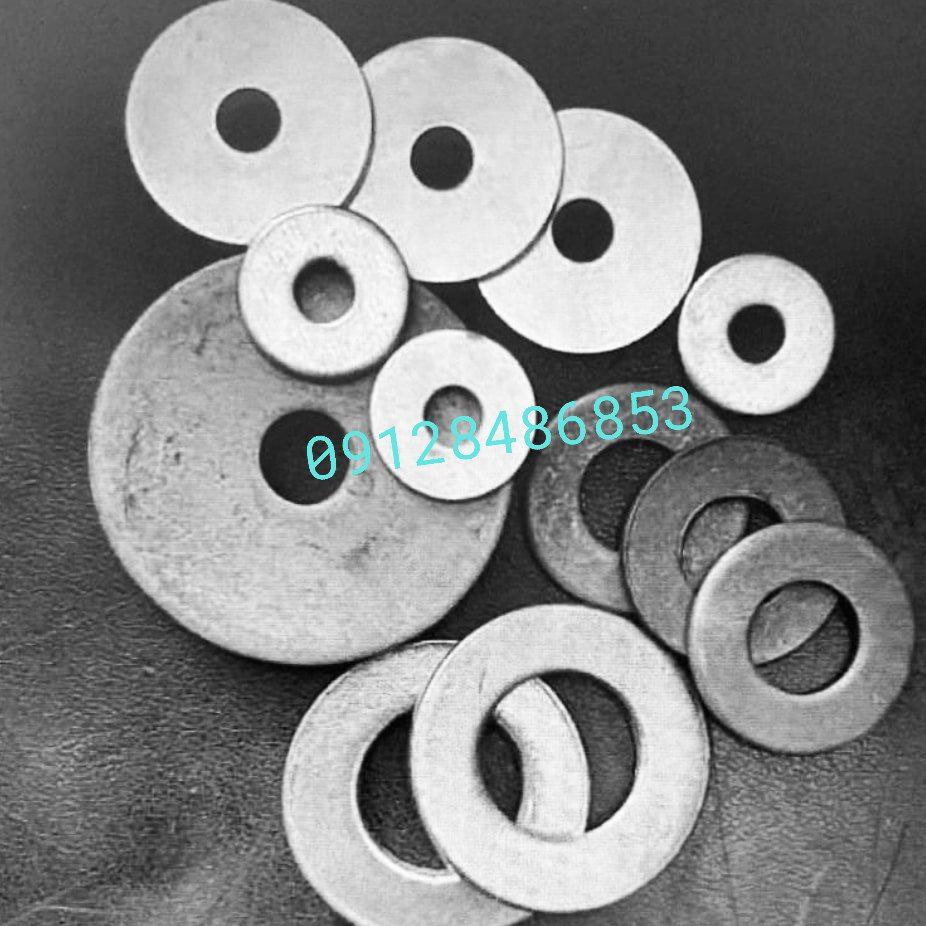 واشر اهنی سایزهای مصرفی و سفارشی