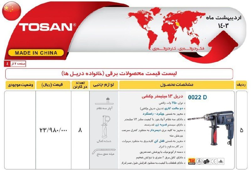دریل ۰۰۲۲ توسن 