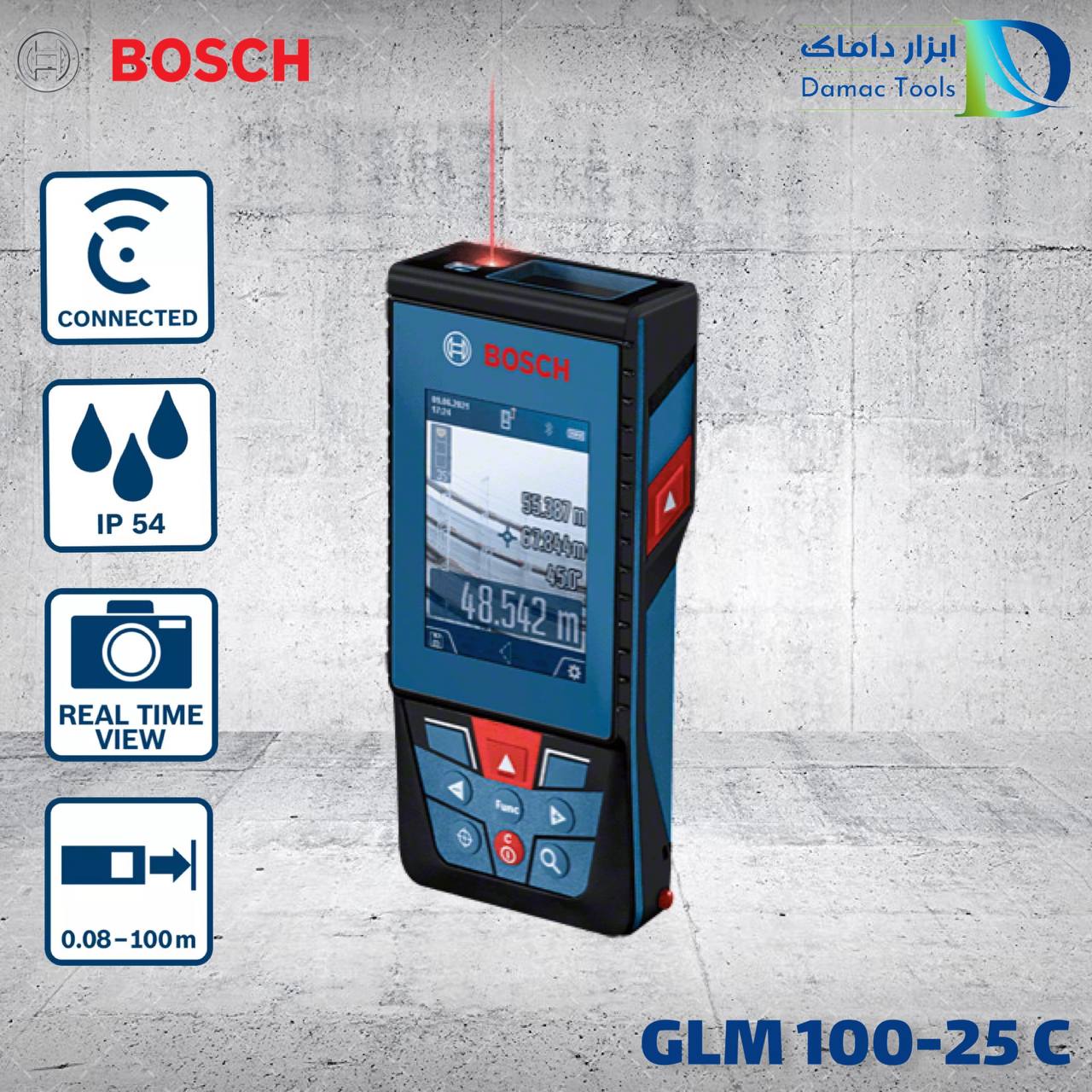 متر لیزری 100 متری بوش