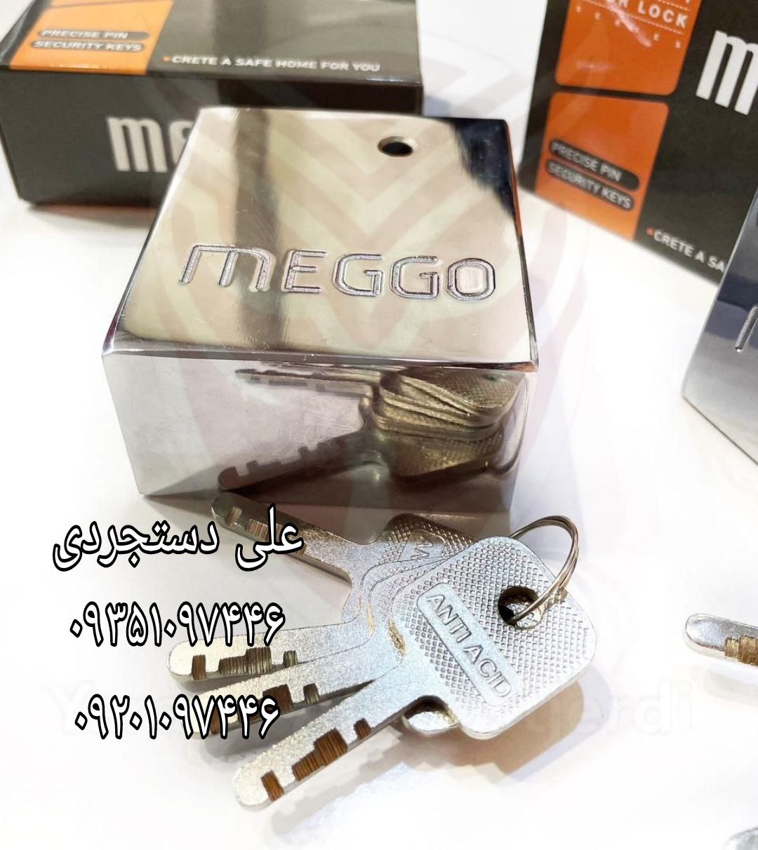 قفل پشت بسته مگو MEGGO کارتن ۲۰ عدد