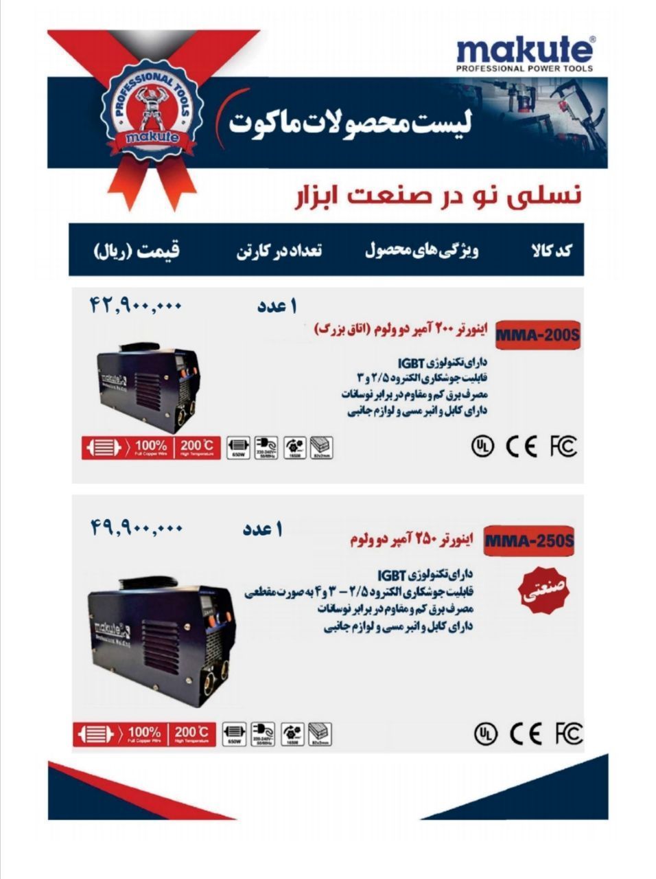  اینورترهای حرفه ای ماکوت