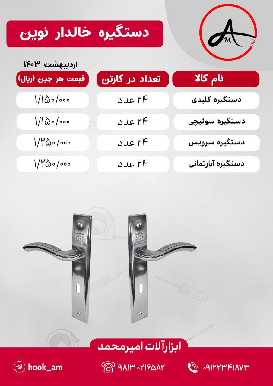 دستگیره خالدار نوین