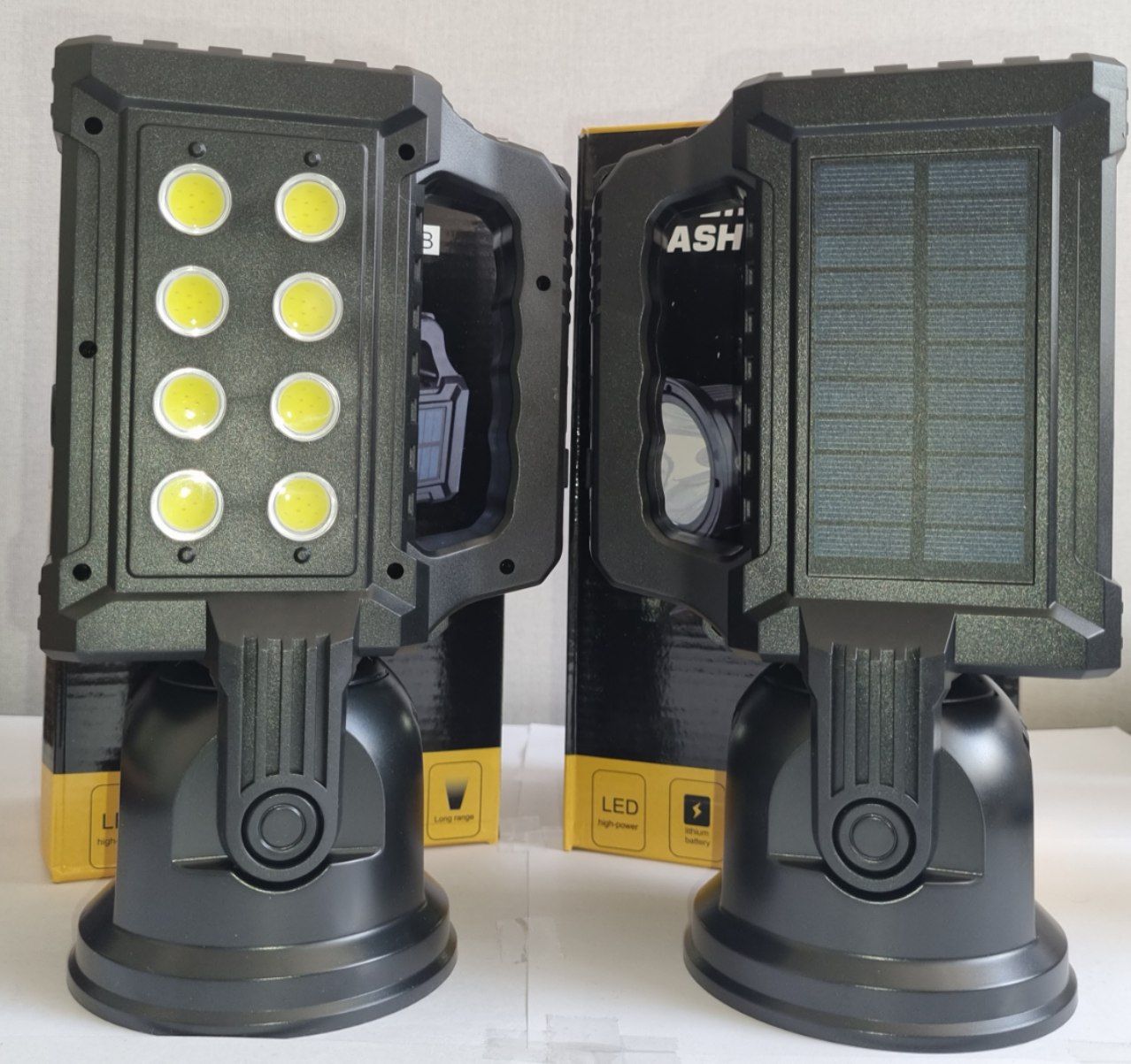 چراغ شارژی دستی با پنل آفتابی