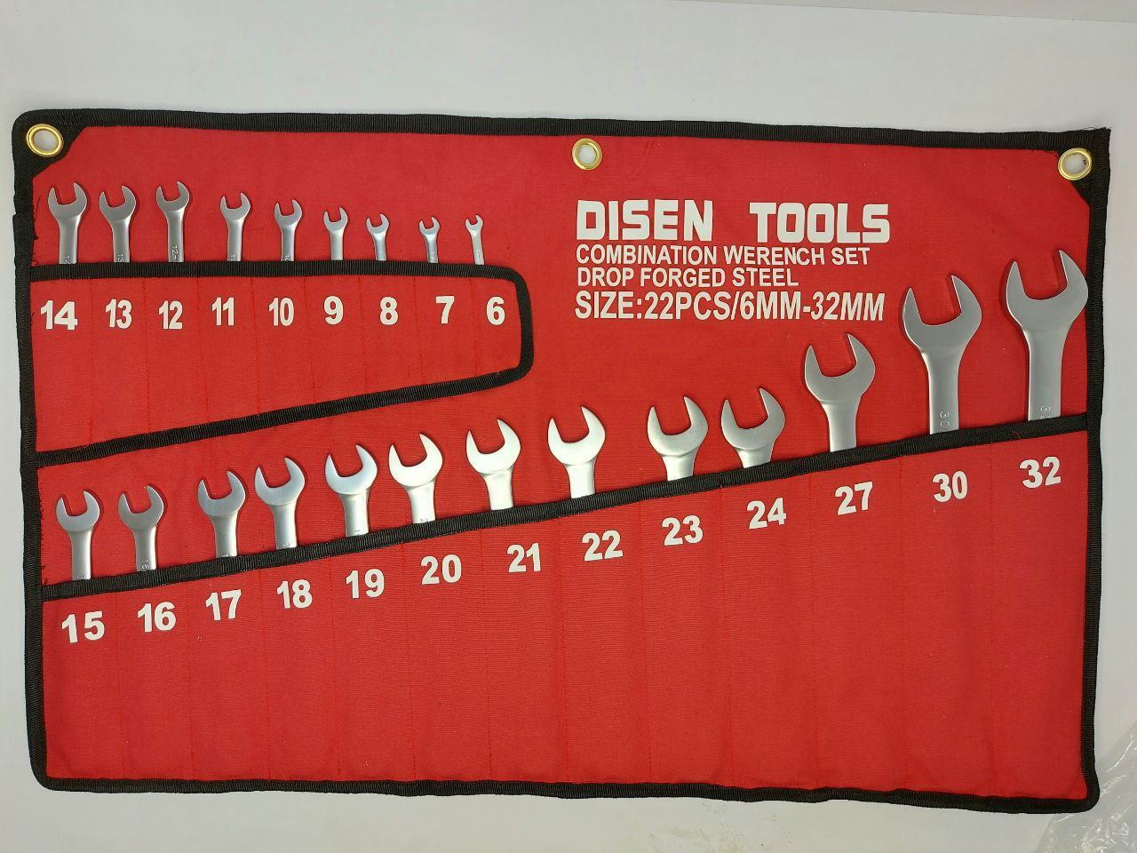 ست 22 عددی آچار یکسررینگ #دیزن DISENTOOL
