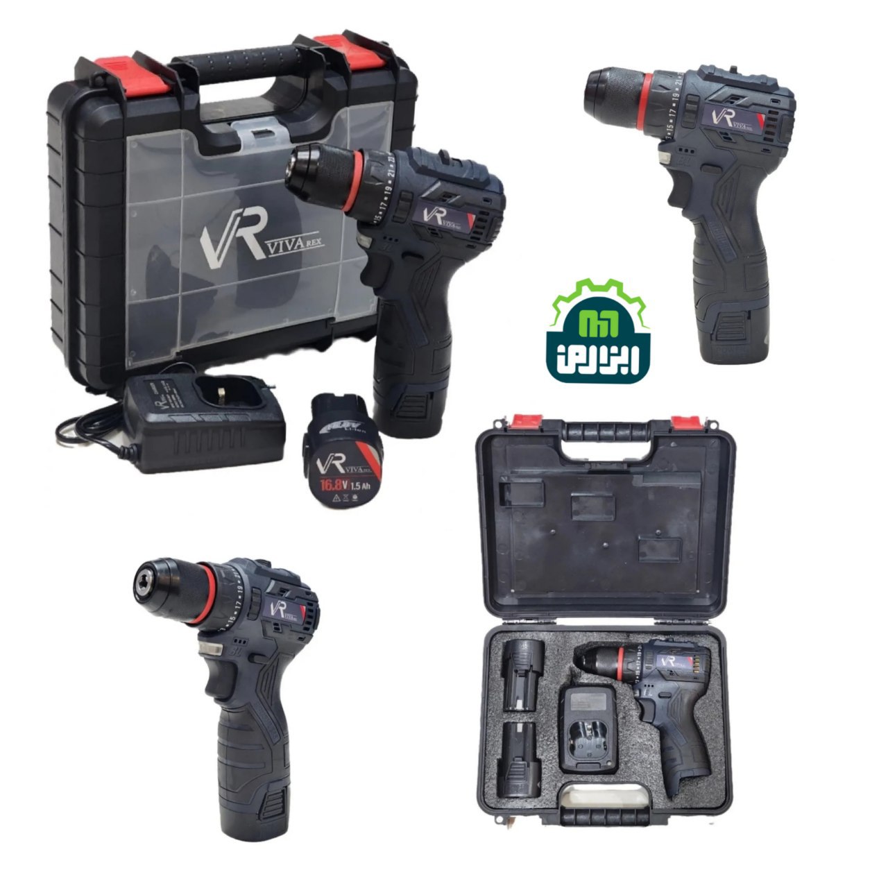 دریل پیچ گوشتی شارژی VR1682V-BL