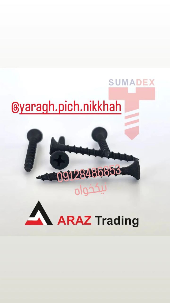 پیچ ام دی اف مشکی۱۶*۴