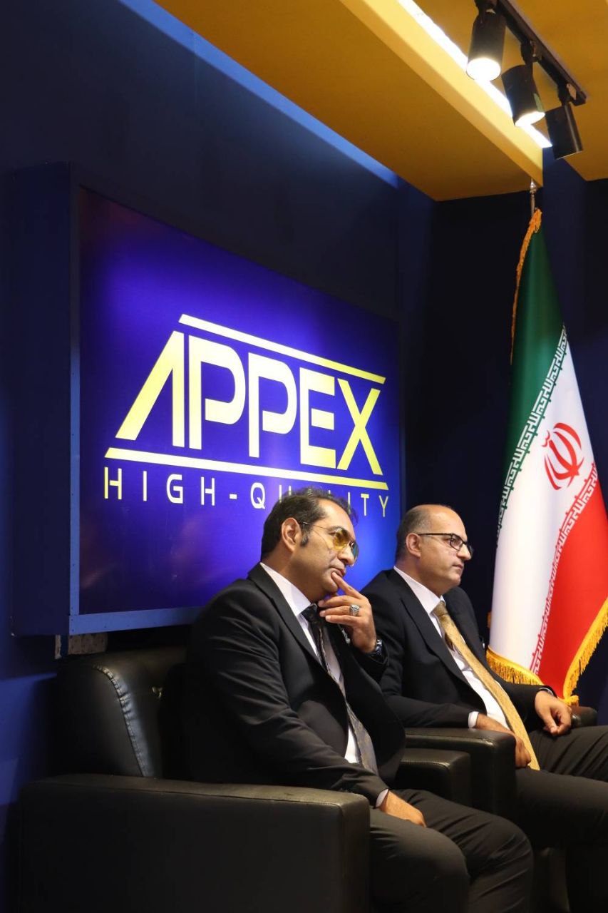 نمایشگاه شهر افتاب غرفه اپکس با مدیریت آقای آزادی 