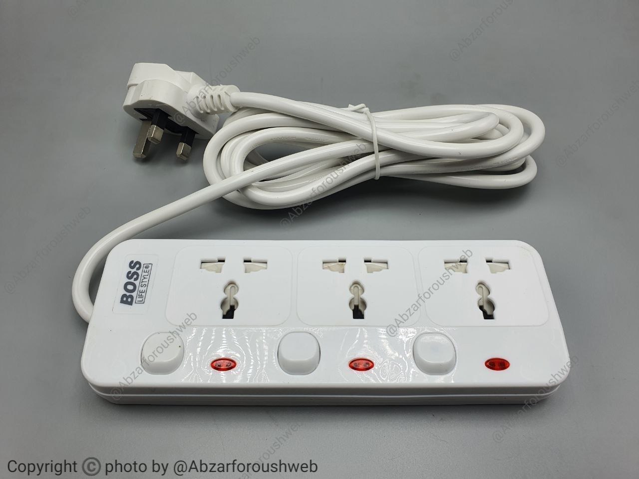 ⭐️ سیم سیار سه خانه ارت باس
