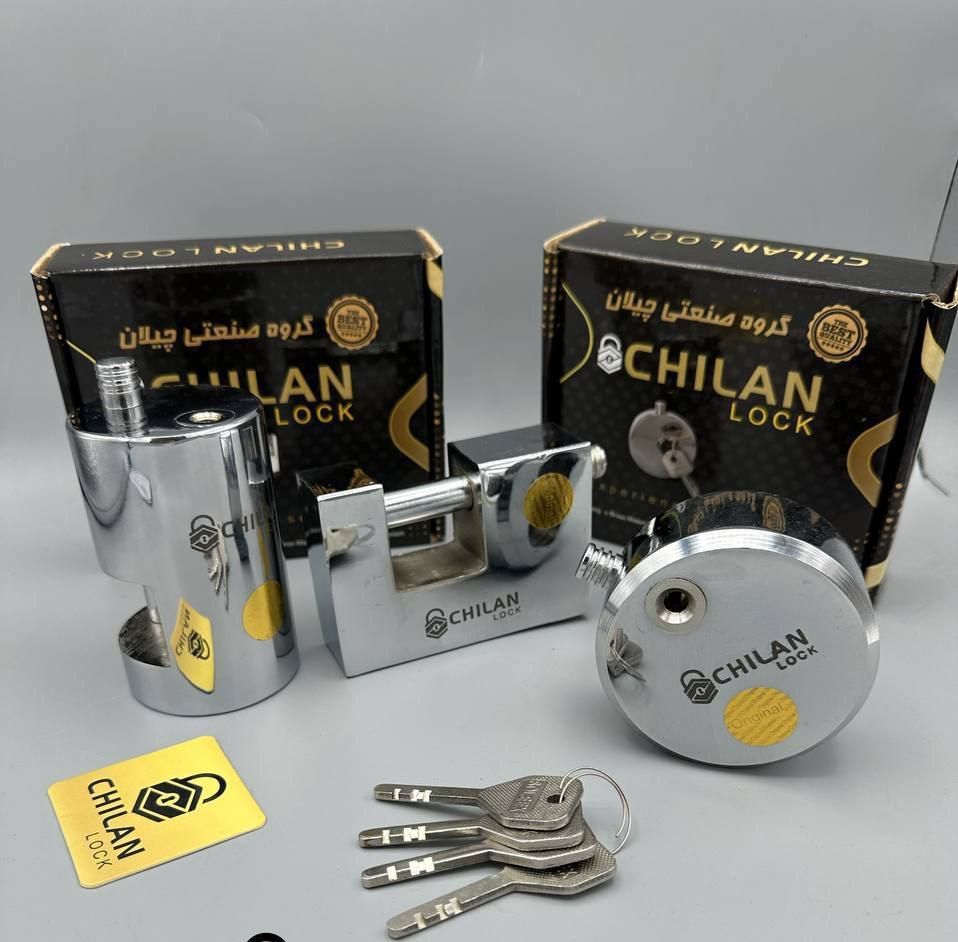  قفل های ضد اسید ضدبرش چیلان قفل گرد 85 پشت بسته قفل کتابی سایز 100 🟡 قفل استوانه ای سایز 95 دارای س