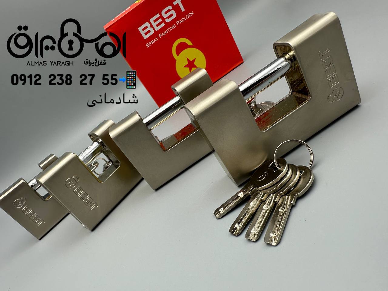 ⭐️قفل کتابی روکشدار نیکل بِستBEST ⭐️