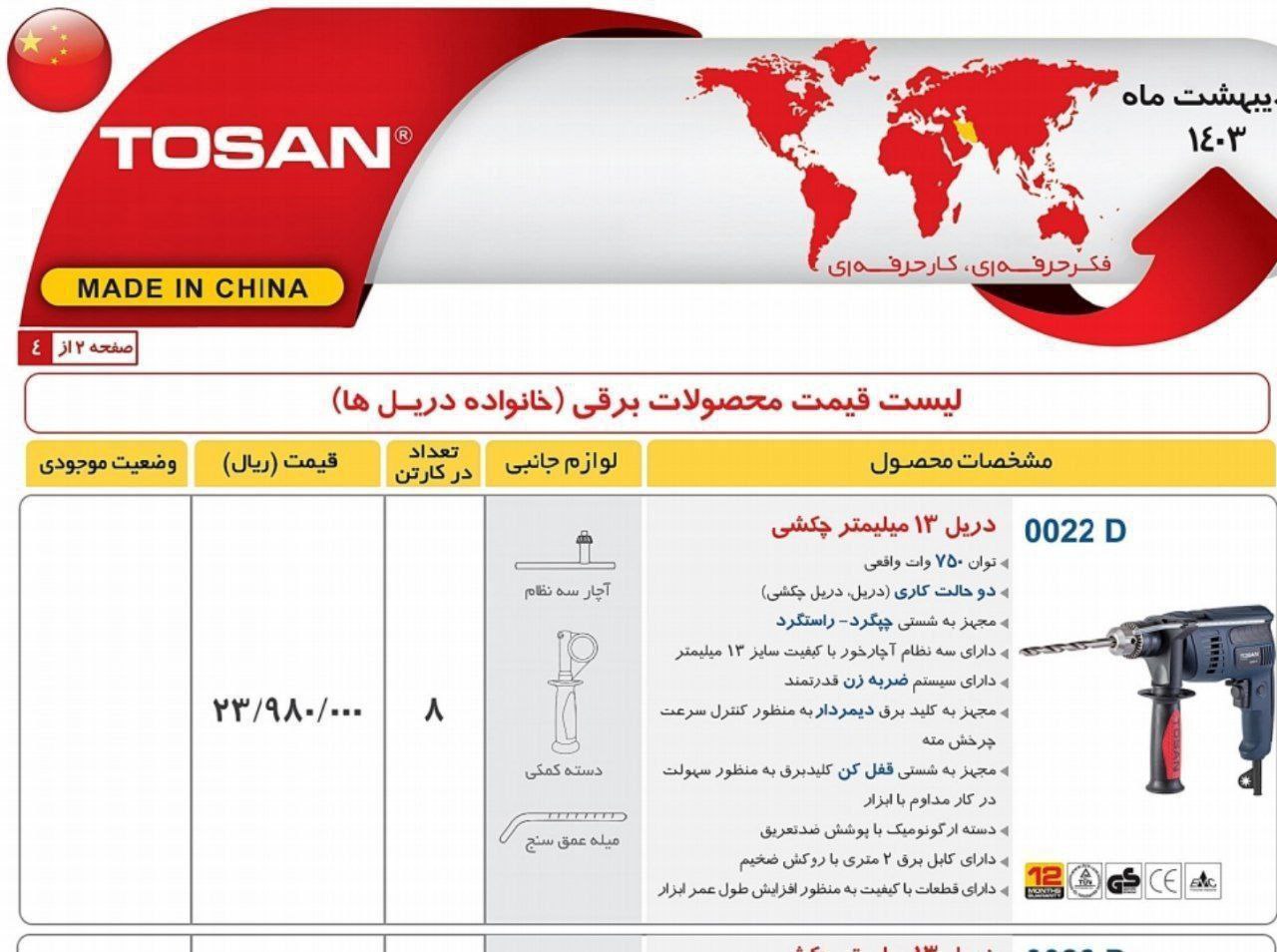 دریل ۰۰۲۲ توسن 