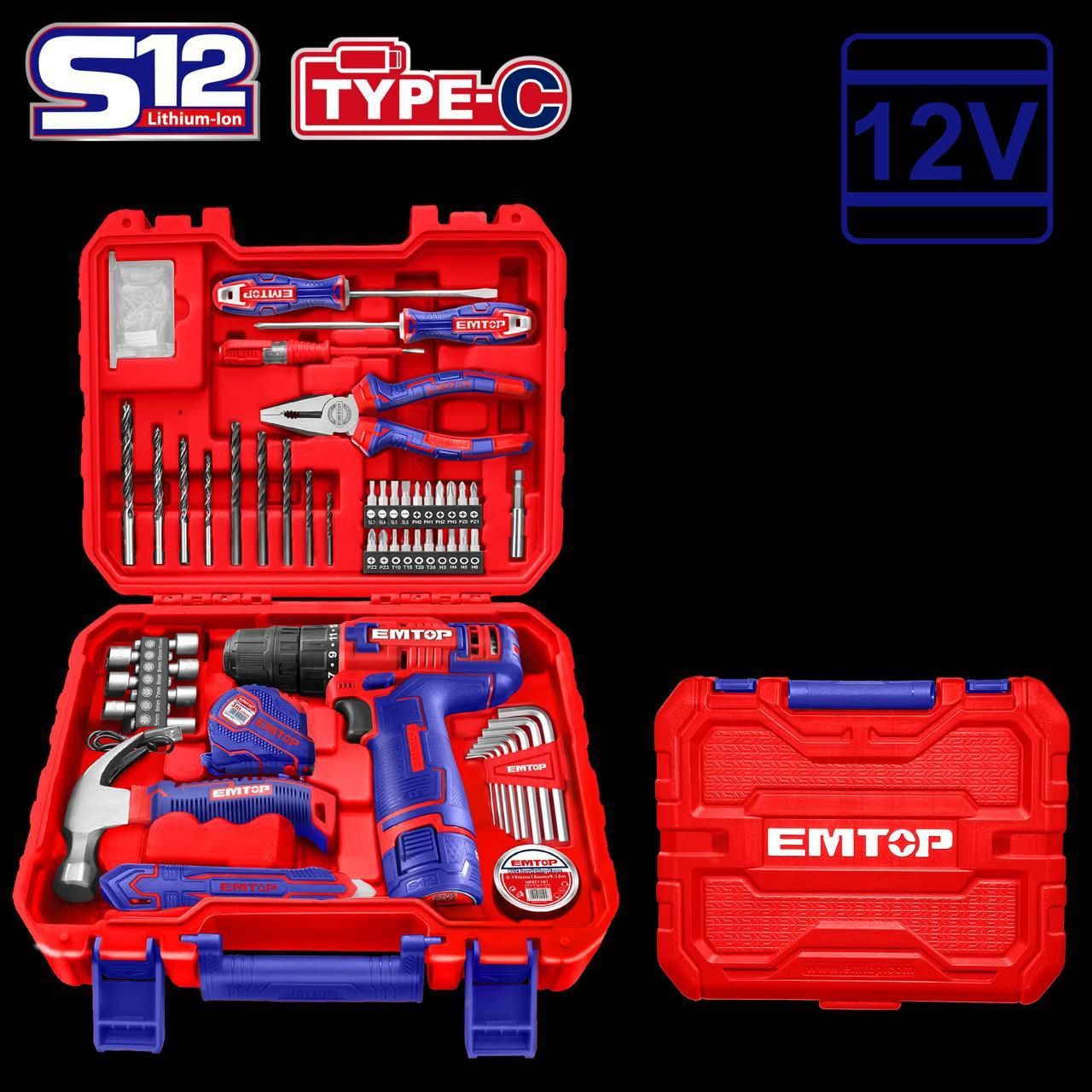  ست شارژی 12 ولت حرفه ای EMTOP