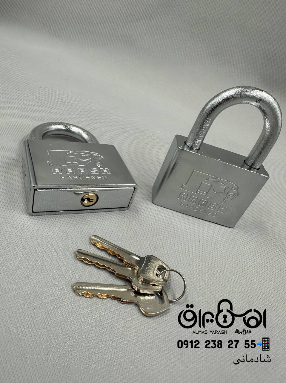 ⭐️قفل آویز روکش‌دار کلید دوشیار آرش⭐️