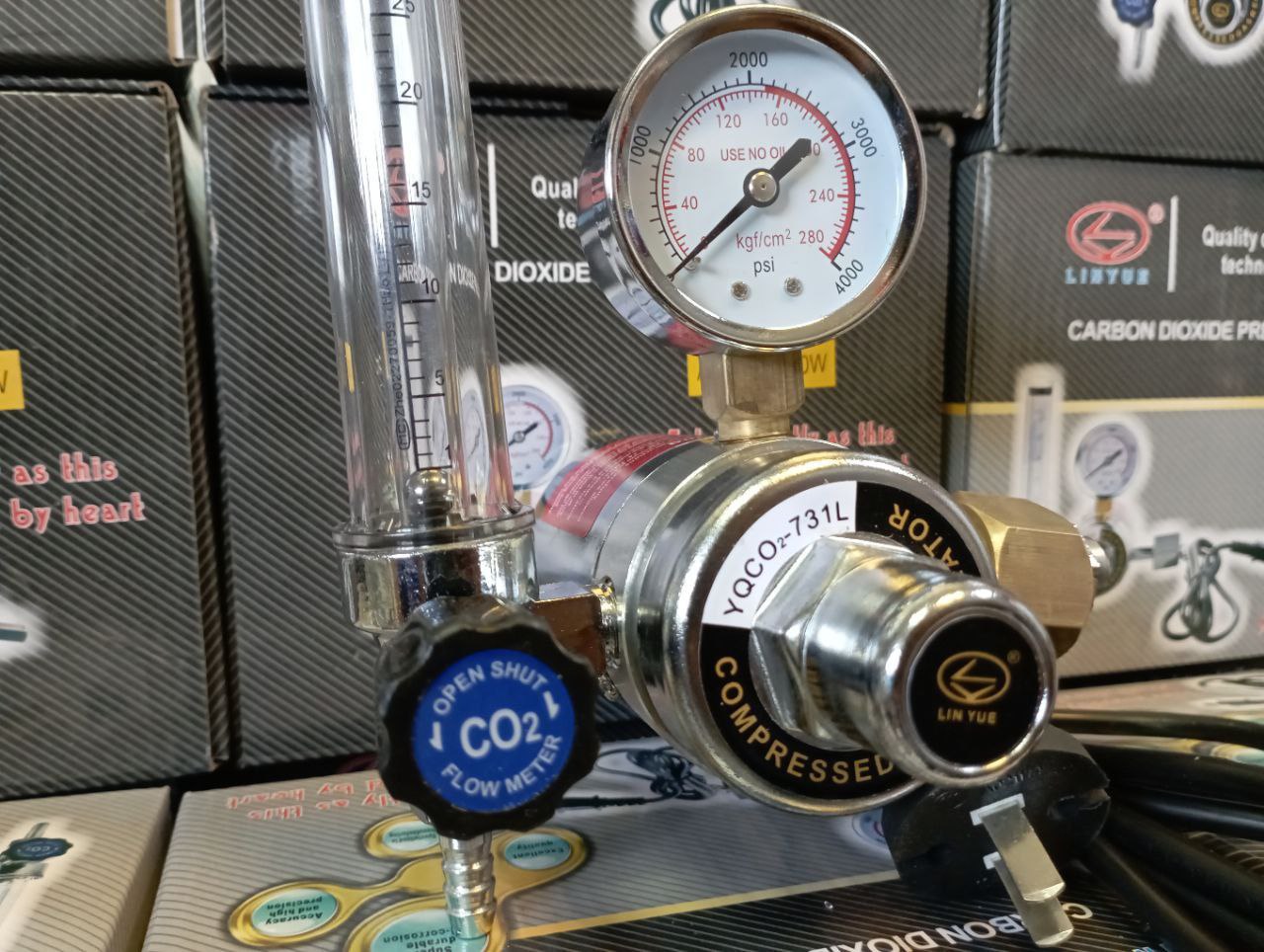  مانومتر آرگون و co2 گرمکن دار