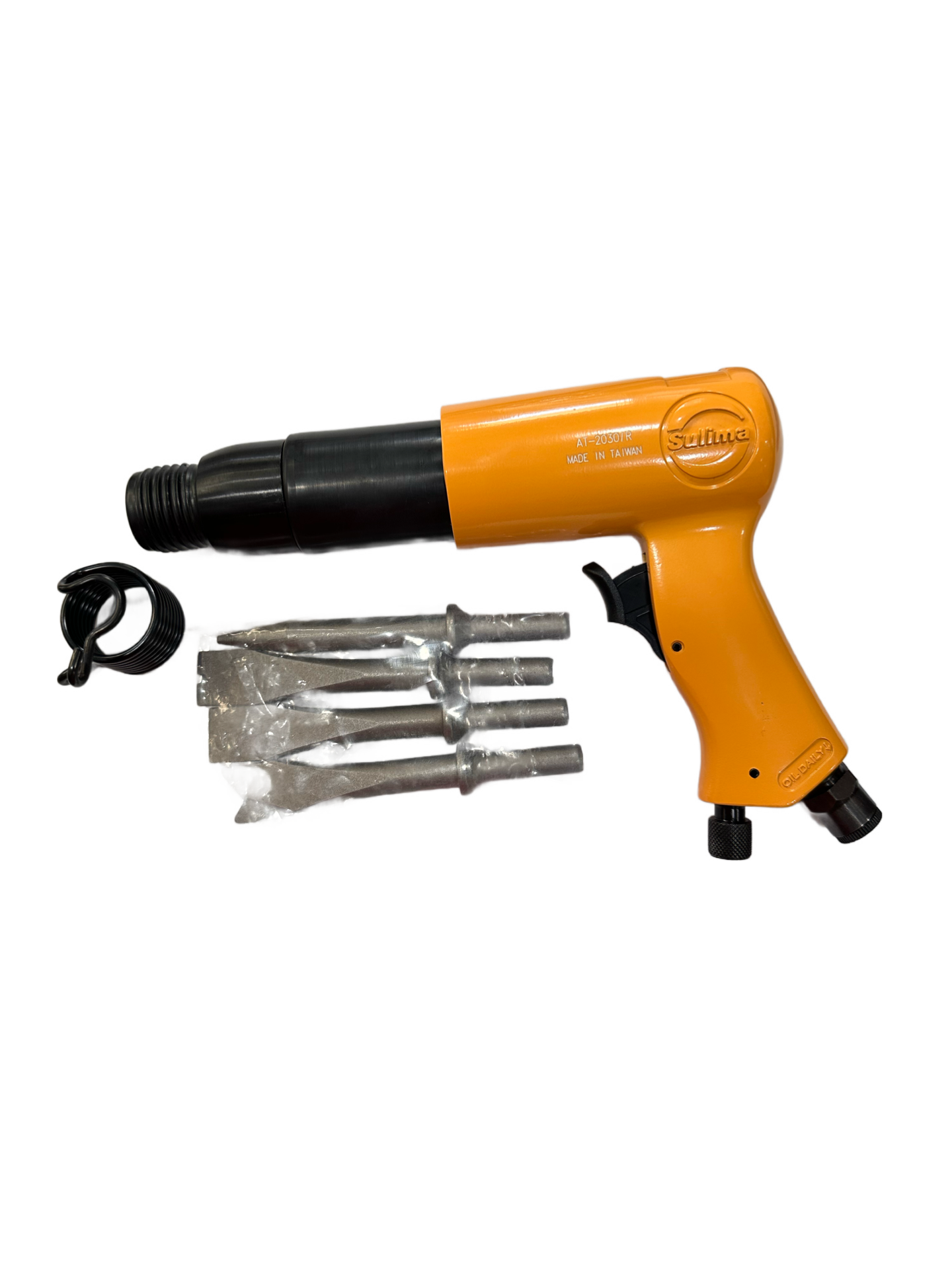چکش بادی قطر کار گیر : 250mm سرعت : 2200RPM وزن : 2.2Kg کارما صنعت بهسان تهران : خیابان‌ امام خمینی 